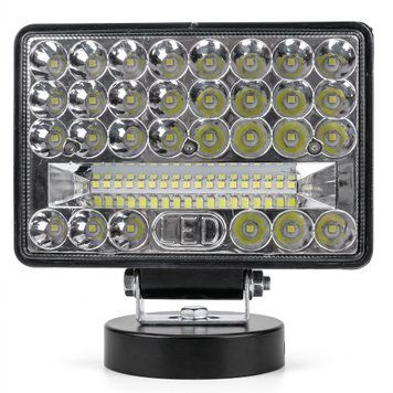 LED фара прямокутна 144W ближнє + дальнє світло 10-90V IP67 (150х110х30 мм) 15914_19943 фото