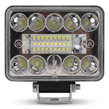 LED фара прямоугольная 18 LED 9-80V ближний + дальний свет IP67 (вес 200г) 15935_19964 фото