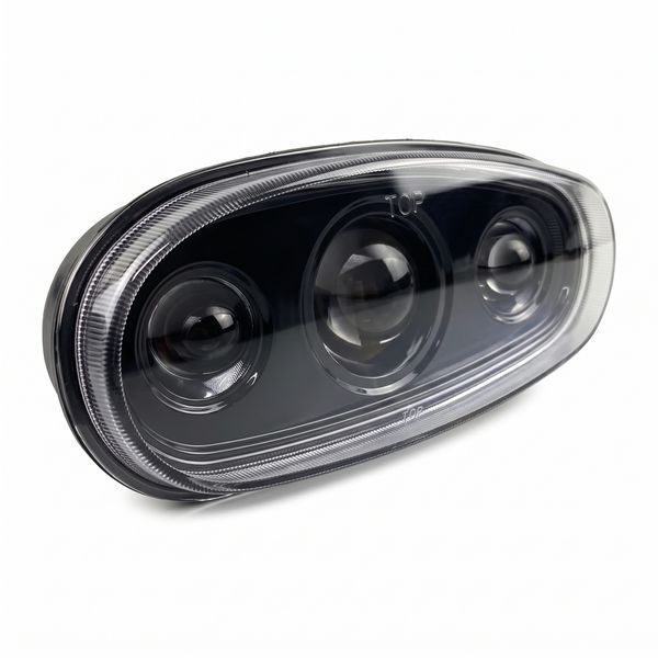 Комплект LED фар 50 Вт 3 линзы Daewoo Lanos, Sens, 10-80V (175*75*110 мм.) 261957 фото