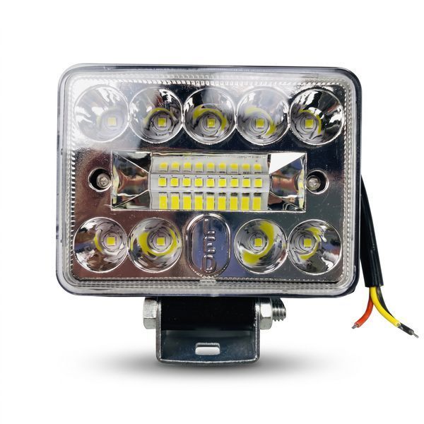 LED фара прямоугольная 18 LED 9-80V ближний + дальний свет IP67 (вес 200г) 15935_19964 фото