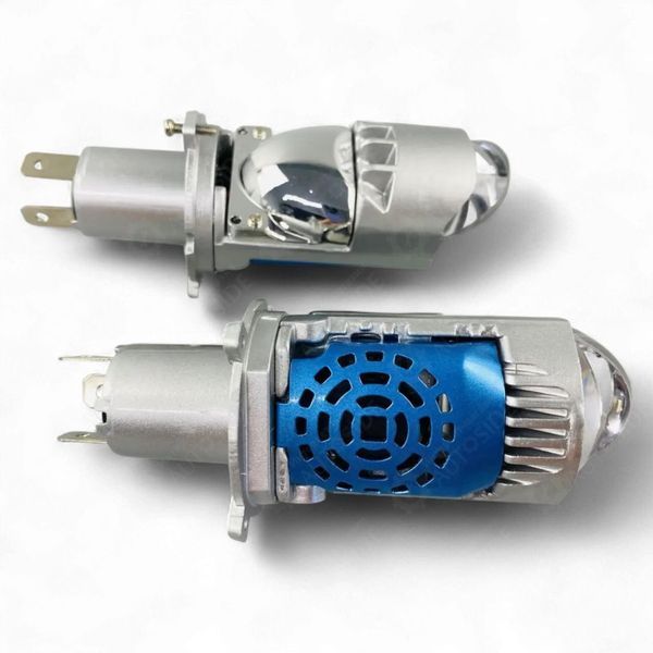 Світлодіодні Лед лампи Н4 з подвійною лінзою 12V 70Вт. близький і 90Вт. дальній + СТГ (AG28065) 21599_28065 фото