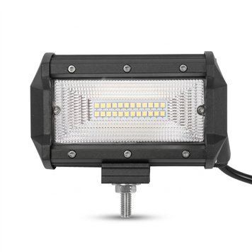 LED фара прямоугольная 72W flood 60&deg; 10-30V 4400Lm IP67 (130х75х65 мм) 15208_18329 фото