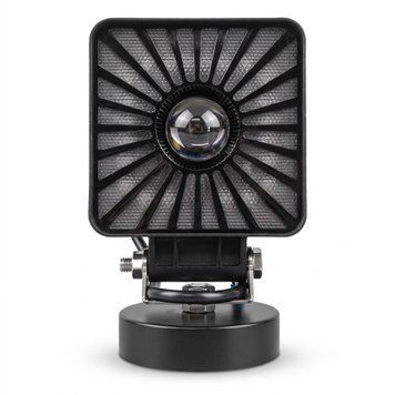 Светодиодная лед фара квадратная 18 Вт (СТГ белый+желтый, RGB DRL) 9-80 В IP67 15194_18315 фото