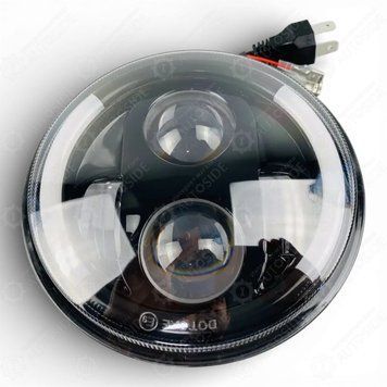 Універсальні лед фари 5.75" (40W) з ДХВ "половинки": ціна, доставка, гарантія (AG28489) 21780_28489 фото
