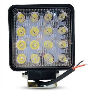 LED фара квадратна 48W широкий промінь 10-30V 6000K IP67 (110х110х55 мм) 14645_17414 фото