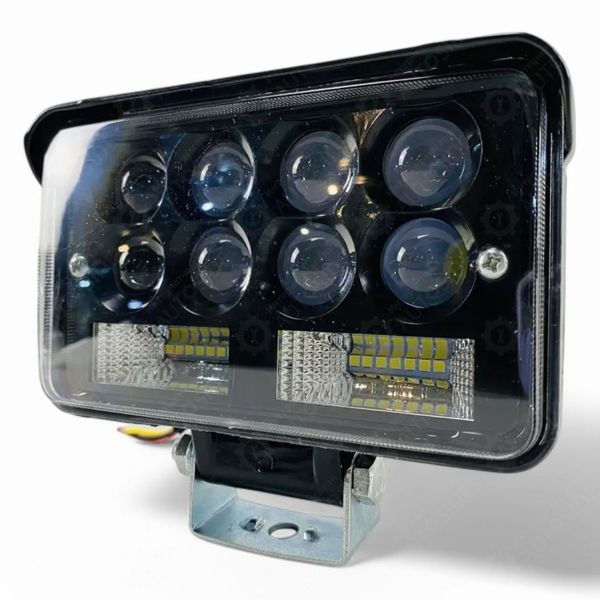 Лед світлодіодна фара 66Вт 9-80V (дальній+ближній) IP67, 155х110х55мм (AG27954) 21554_27954 фото