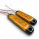 Габаритний вогонь LED жовтий 2шт. 24В, IP67, 6 діодів з лінзою та кріпленням (AG28416) 21738_28416 фото 4
