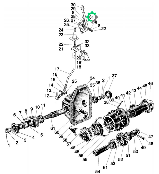 Важіль включення ПВР МТЗ-952 (952-1802015) (AG10774) 10431_10774 фото