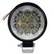 Светодиодная лед фара круглая мини 42 Вт (14 LED) 9-80 В IP65 85*85*20 мм 15908_19937 фото 4